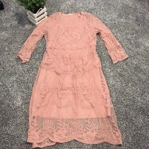 💗BLUSH LACE DRESS💗
